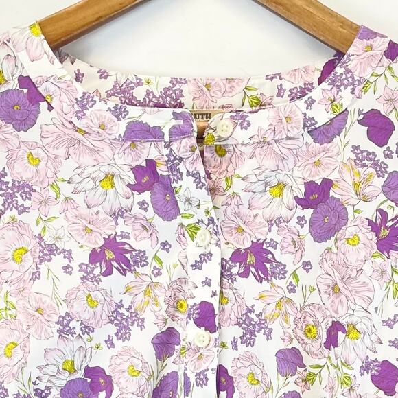Duluth Trading Co. | Floral Button Down Tunic Shirt | XS - Picture 6 of 9